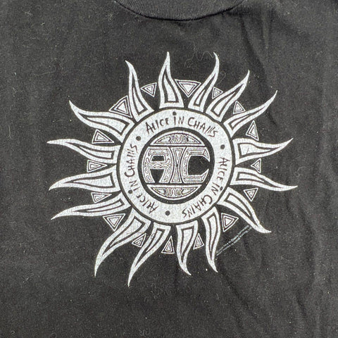 Vintage 2005 Alice in Chains Sun Logo Grunge Rock Band Baby Tee Impact Merch