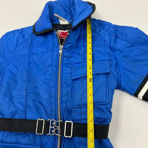 Vintage 70s JC Penney Snowmobile Quilted Puffer Snowsuit Jumpsuit Sz M