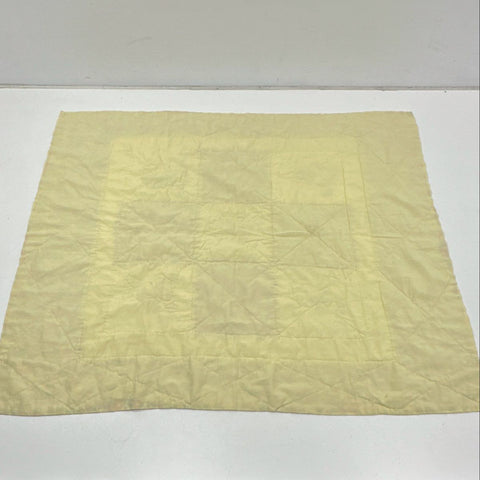 Vintage Clown Bunny Nursery Quilt Hand Embroidered Red Yellow 47x47 Inch