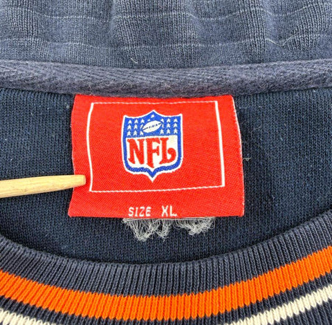 Vintage 2003 NFL Chicago Bears Embroidered Crewneck Sweatshirt Navy Sz XL