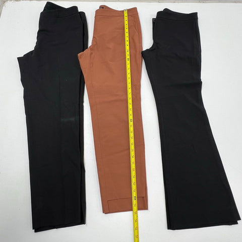 Lafayette 148 Women's Pants Lot of 3 Black Brown Flare Cropped Size 12