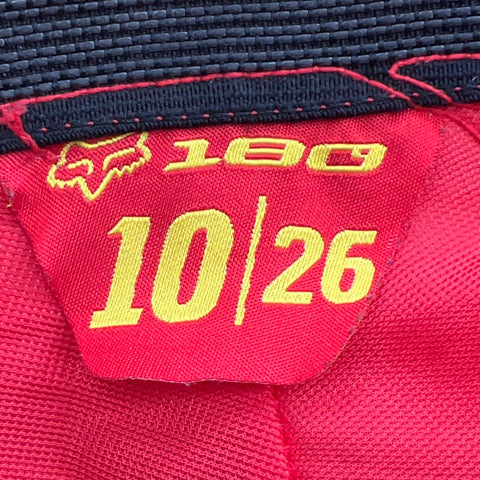 Fox Racing 180 Rockstar Kids Motocross Racing Pants Red Black Yellow Sz 10/26