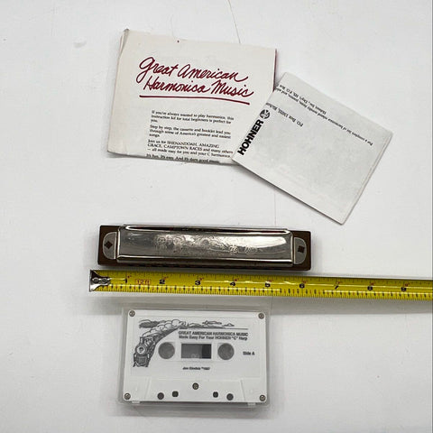 Hohner Marine Band Diatonic Harmonica Key of C Vintage Instructional Kit 1987