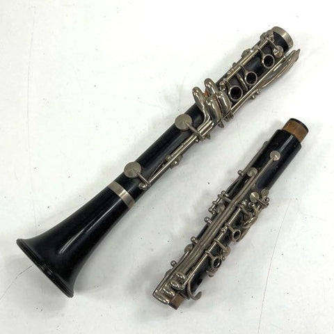 Vintage Bb Clarinet Boehm System Woodwind Instrument for Parts or Repair