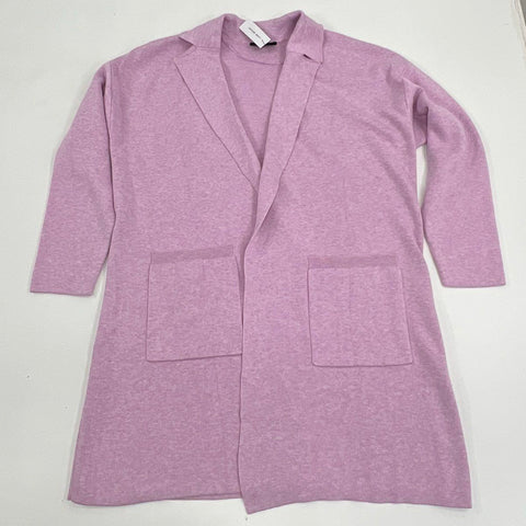 Lane Bryant Women's Pink Open Front Duster Cardigan Sweater Blazer NWT 14/16