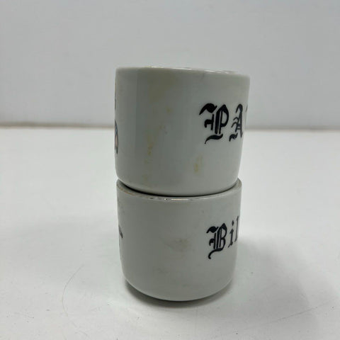 Vintage Dennis The Menace 2 Piece Mini Mug Cup Set Cartoon Comic Strip