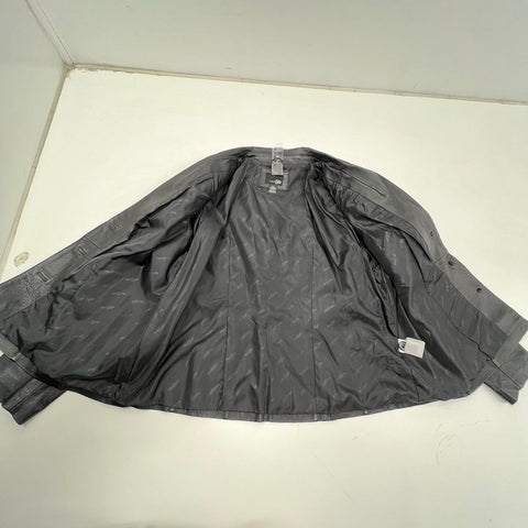 Vintage Y2K East 5th Women's Black Nappa Leather Blazer Jacket 2X NWT