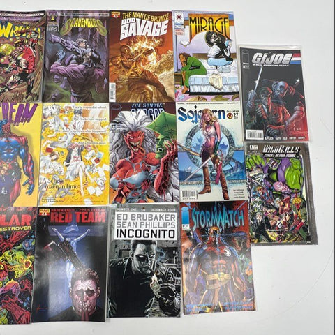 Comic Book Lot of 24 Marvel DC Image Modern Age Mixed Genre