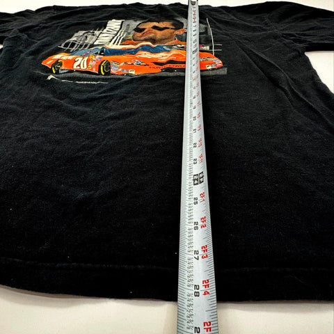 Vintage 2006 Tony Stewart NASCAR #20 Home Depot T-Shirt Double Stitch Sz L