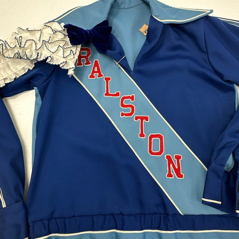 Vintage 70s Ralston High School Marching Band Uniform Jacket Rams Sz 36S