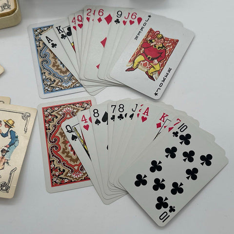 Playing Cards Lot Windsor Imperial Norman Rockwell Plastic & KEM Vintage