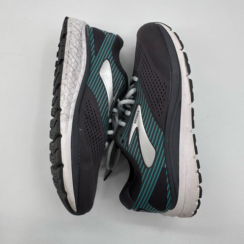 Brooks Addiction 14 Grey Teal Women's Motion Control Running Shoes Size 9.5