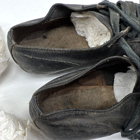 Vintage 1950s Hyde Leather Football Spiked Cleats Lot of 3 Pairs Size Mens