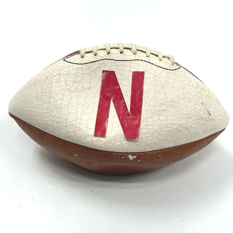 Vintage Wilson Nebraska Huskers NCAA College Football Signed Made in USA