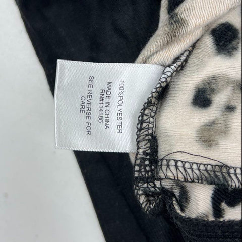 Juicy by Juicy Couture Black Tan Leopard Print Bomber Jacket Women's XL