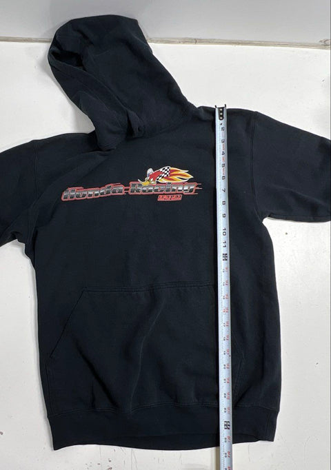 Vintage 90s Honda Racing Woody Woodpecker Graphic Pullover Hoodie Black Sz S