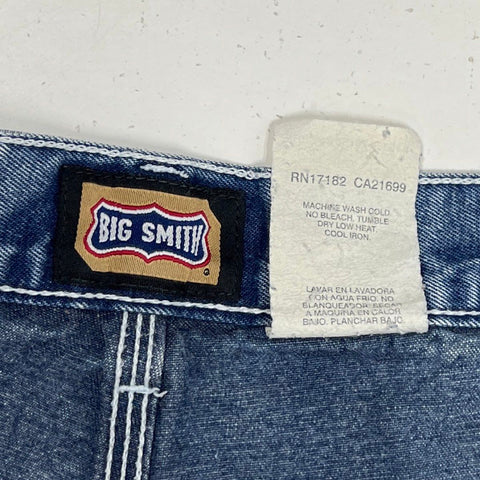 Vintage Y2K Big Smith Men's Blue Carpenter Jeans Relaxed Fit Denim Sz 44x34