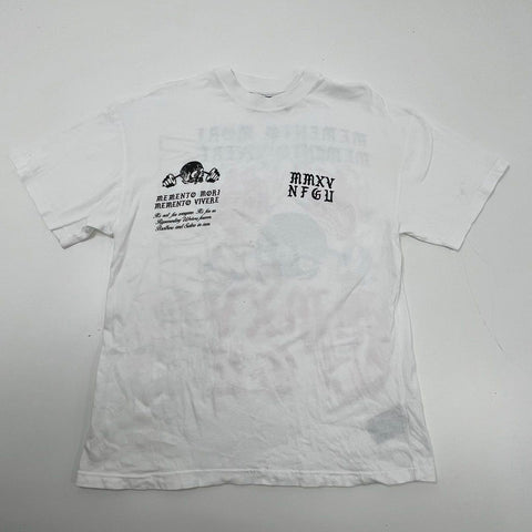 Darc Sport Men's Memento Mori Wolves T-Shirt White NFGU Limited Edition Size M