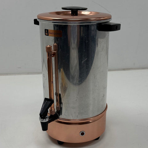 Maid of Honor Party Percolator Chrome Copper Tone Electric Coffee Urn Vintage