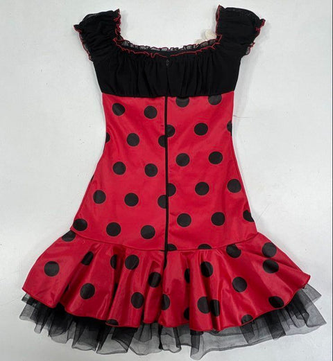 Y2K Leg Avenue Women's Daisy Bug Ladybug Costume Dress Red Black Size S/M
