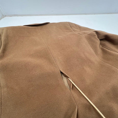 Vintage Kashmara Camel Tan Wool Cashmere Blend Overcoat Men's