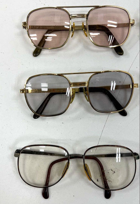 Lot of 6 Titmus Vintage & Modern Eyeglass Frames Aviator Titanium Mixed Lot