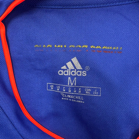 Adidas Colombia 2018 World Cup Away Blue Climachill Soccer Jersey Men's Size M