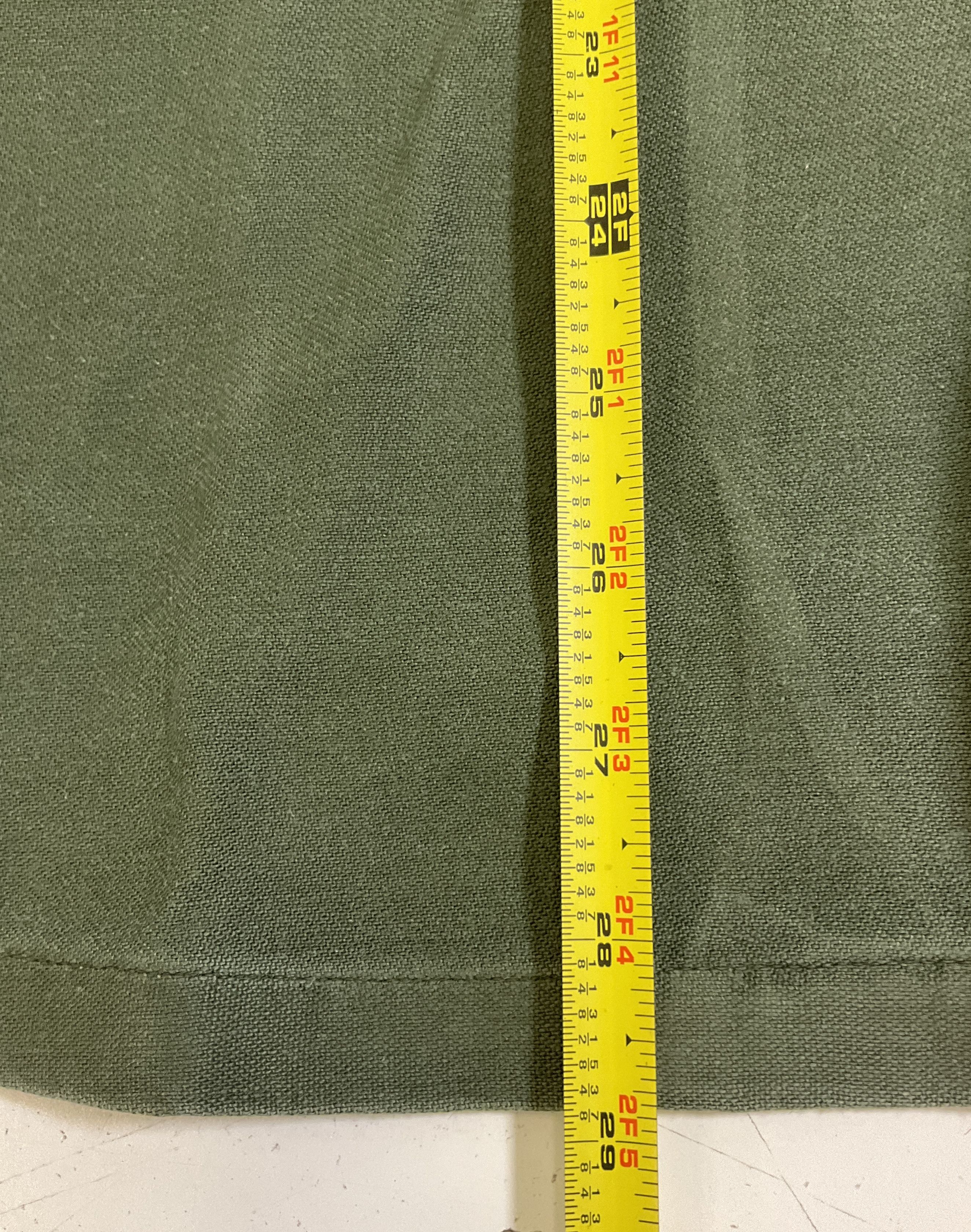 Vintage 60s US Army OG-107 Cotton Sateen Field Shirt Vietnam Era Mens M 15.5x35