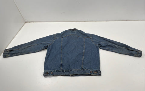 Vintage 90s Levi's 70507-0389 Distressed Denim Trucker Jacket Sz XL