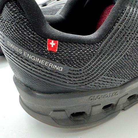 On Running Cloudstratus All Black Mesh Road Running Sneakers Men's Size 10