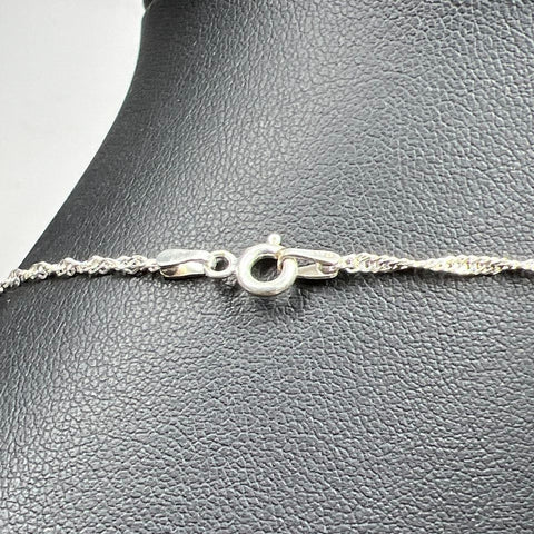 Sterling Silver Fork Cross Necklace 14.49g