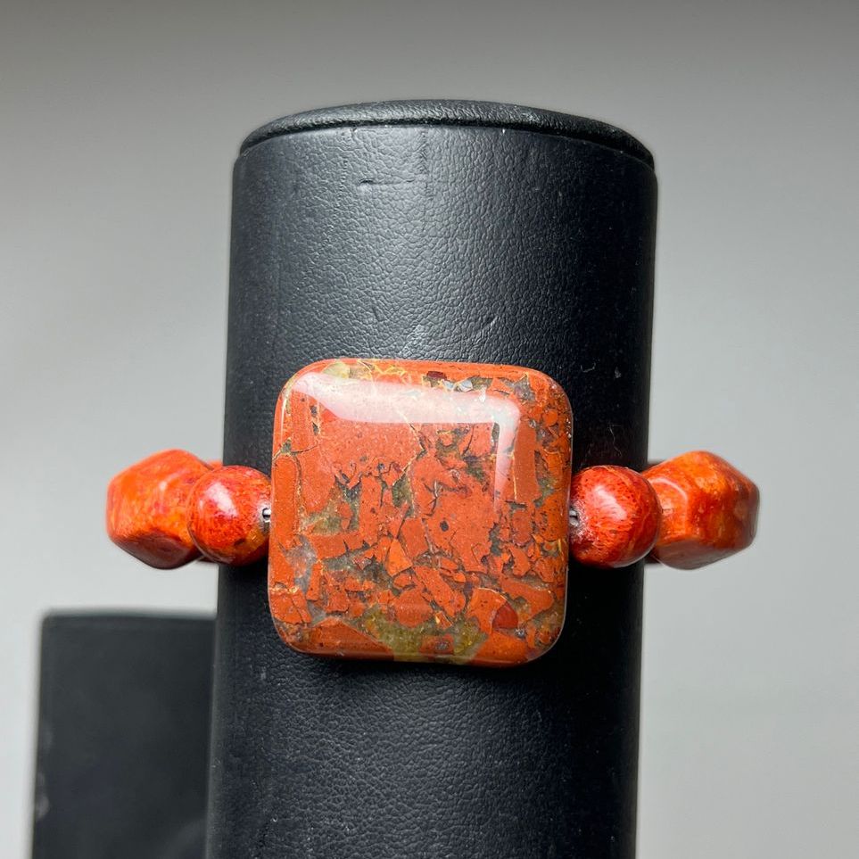 Sponge Coral Beaded Bracelet New