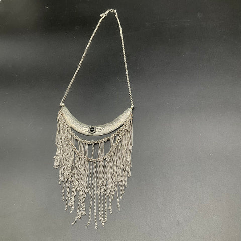 Lucia Boho Statement Necklace Lot of 4 Coin Fringe Crescent Bib Jewelry