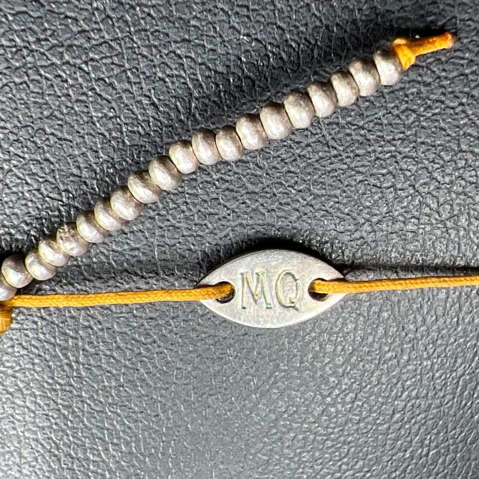 MQ Sterling Silver Beaded Necklace 12.42g