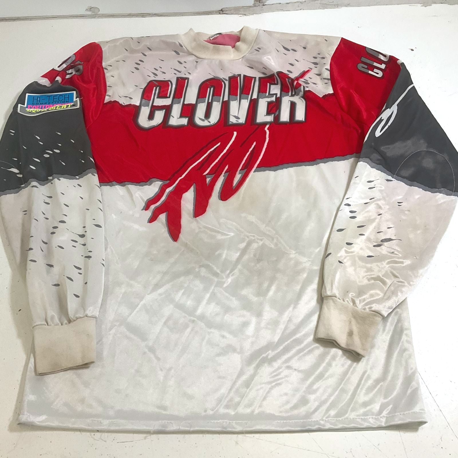 Clover Men's Hi Tech Competition Equipment Long Sleeve Motocross Shirt XL Vtg