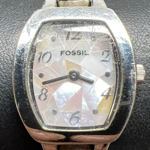 Fossil F2 ES-1426 Mother of Pearl Wristwatch New Battery