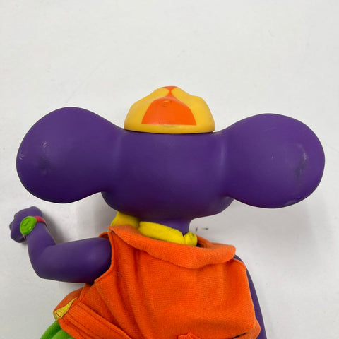 Vintage 1996 Bananas in Pajamas Rat in a Hat Purple Figure Doll Toy ABC TV