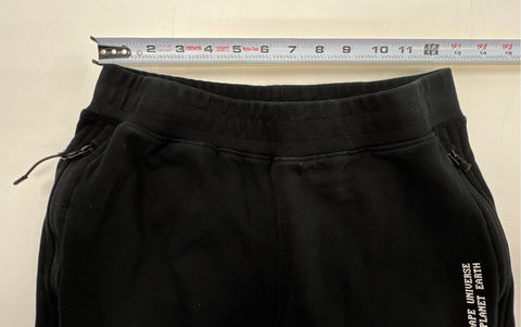 AAPE Men's Black Full Zip Side Graphic Streetwear Joggers Sweatpants Sz S