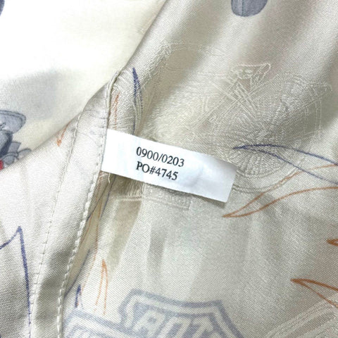 Vintage Harley-Davidson 100% Silk Motorcycle AOP Shirt Sz L