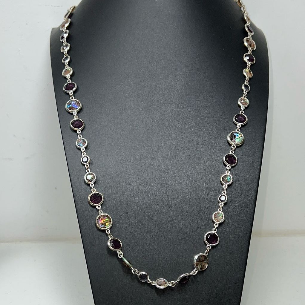 Anne Klein Abalone Chain Necklace