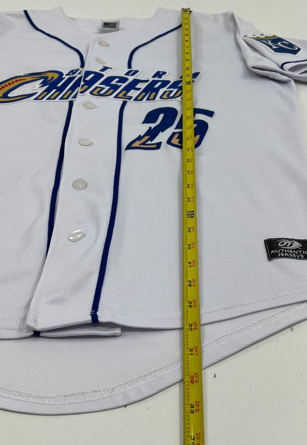 OT Sports Omaha Storm Chasers Matt Beaty #25 Baseball Jersey Men's Size 46