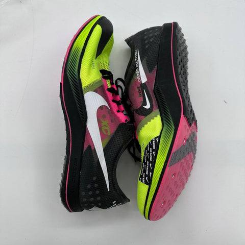 Nike ZoomX Dragonfly XC Volt Pink Black Cross Country Shoes Size 10.5