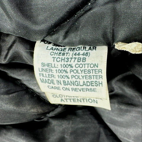 Schmidt Men's Brown Quilt Lined Distressed Canvas Work Jacket Coat Sz L