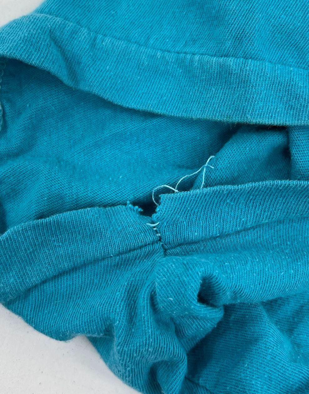 Vintage 80s Sun Sportswear Teal Single Stitch Big Break Lunch T-Shirt Men's L