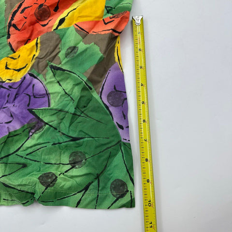 Vintage 90s Made In Hawaii Pineapple Print Honolulu Aloha Shirt Sz XL