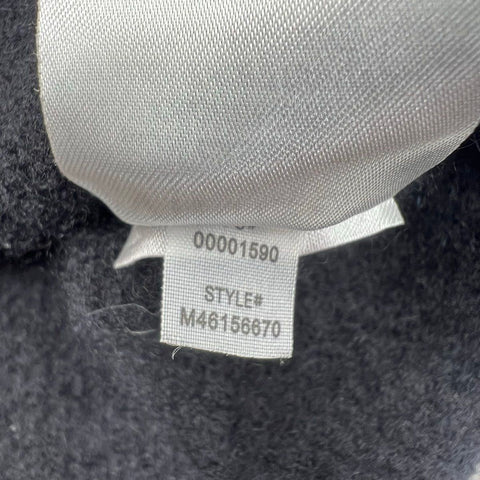 Vince Women's Black Boiled Cashmere Raw Edge Pullover Sweater Size M