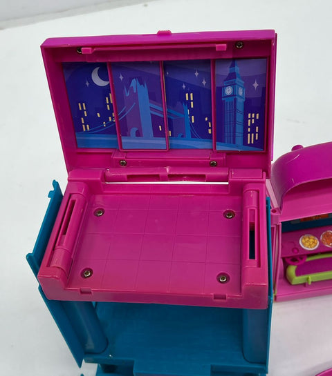 Vintage Collectible Toys Mattel Polly Pocket Triple Decker Fold Out Bus Lot