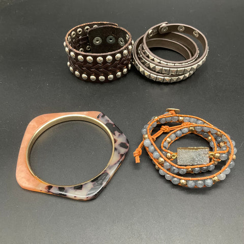 Fashion Jewelry Bracelet Lot of 25 Beaded Cuffs Bangles Wrap Boho Style