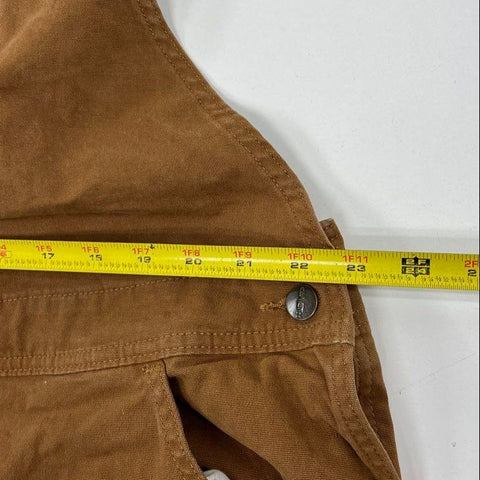 Carhartt Brown Washed Duck Loose Fit Bib Overalls Kids' Size XXL (20)