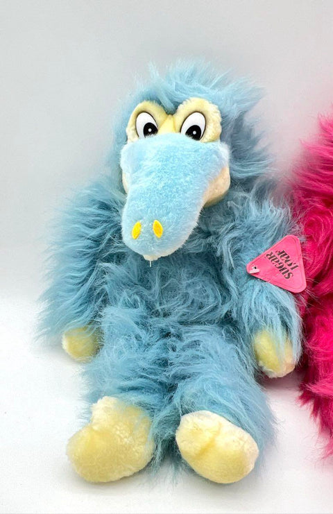 Sugar Loaf Plush Lot 2 Shaggy Monster Stuffed Animals Vintage 1988 New With Tags